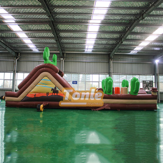 Cactus Western cowboy theme Rush Inflatable Obstacle course