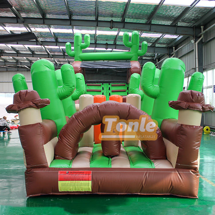 Cactus Western cowboy theme Rush Inflatable Obstacle course