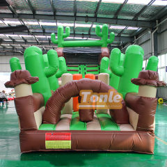 Cactus Western cowboy theme Rush Inflatable Obstacle course
