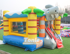 11ft Animal elephant theme mini bouncy castle combo