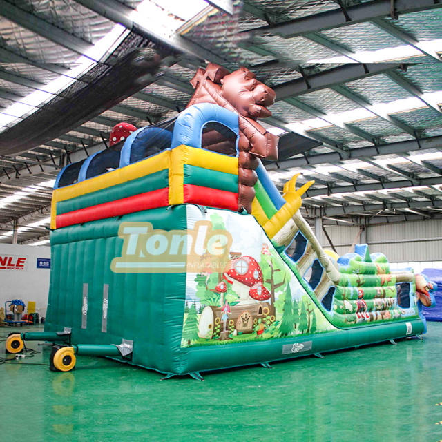 Customized kid's Inflatable Fairy Tale Forest fun city Theme