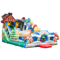 Customized kid's Inflatable Fairy Tale Forest fun city Theme
