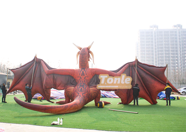 Customized commercial inflatable advertising giant dragon dinosaur