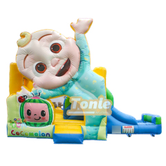 Custom commercial inflatable water slide combo cocomelon theme