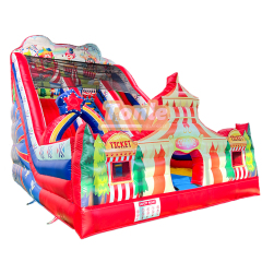 Factory Custom Clown Circus Theme Inflatable Slide