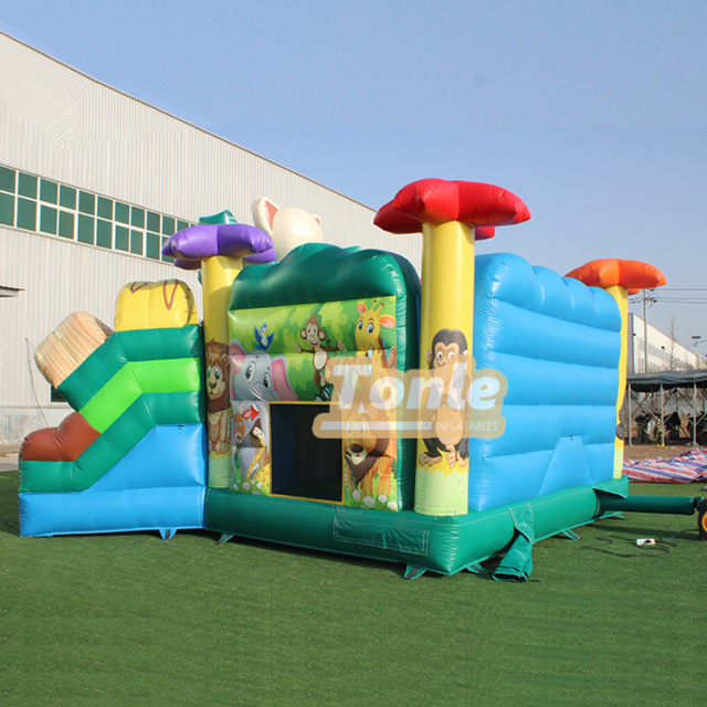 Factory Custom Commercial Animal Inflatable Bounce House Bouncy Castle