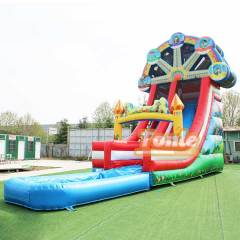 Commercial Grade 27ft Playground Ferris Wheel Theme Inflatable Water Slide