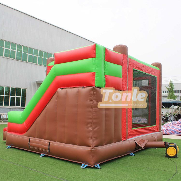 Ninja Warrior Theme Inflatable Bounce House slide combo