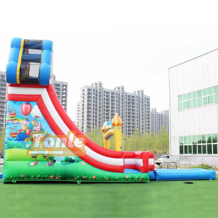 Commercial Grade 27ft Playground Ferris Wheel Theme Inflatable Water Slide