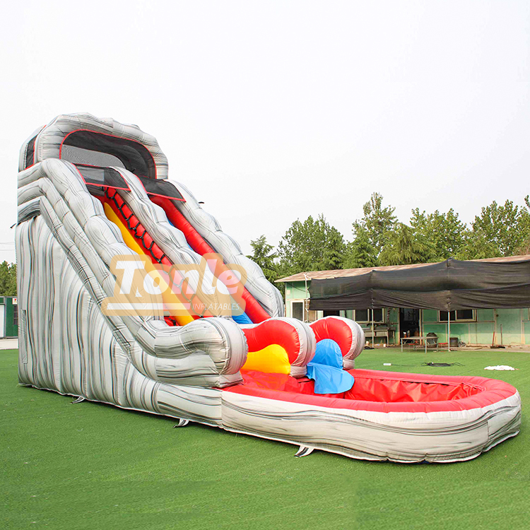 Marble Volcano Themed Water Slide