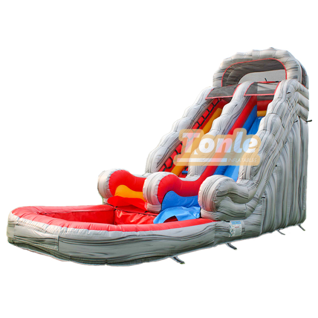 Marble Volcano Themed Water Slide