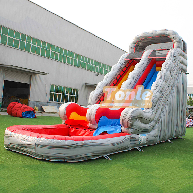 Marble Volcano Themed Water Slide