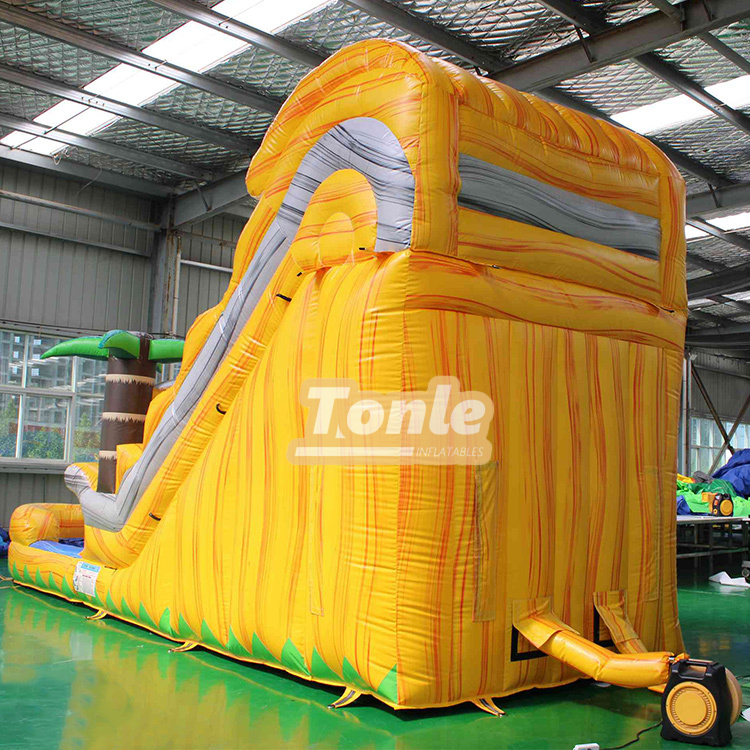 Tropical Palm Tree Themed Water Slide