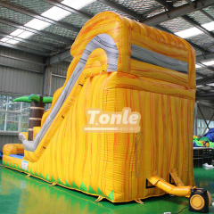 Tropical Palm Tree Themed Water Slide