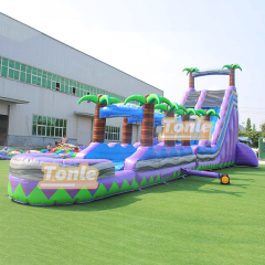 24FT Tropical Tree Inflatable Water Slide