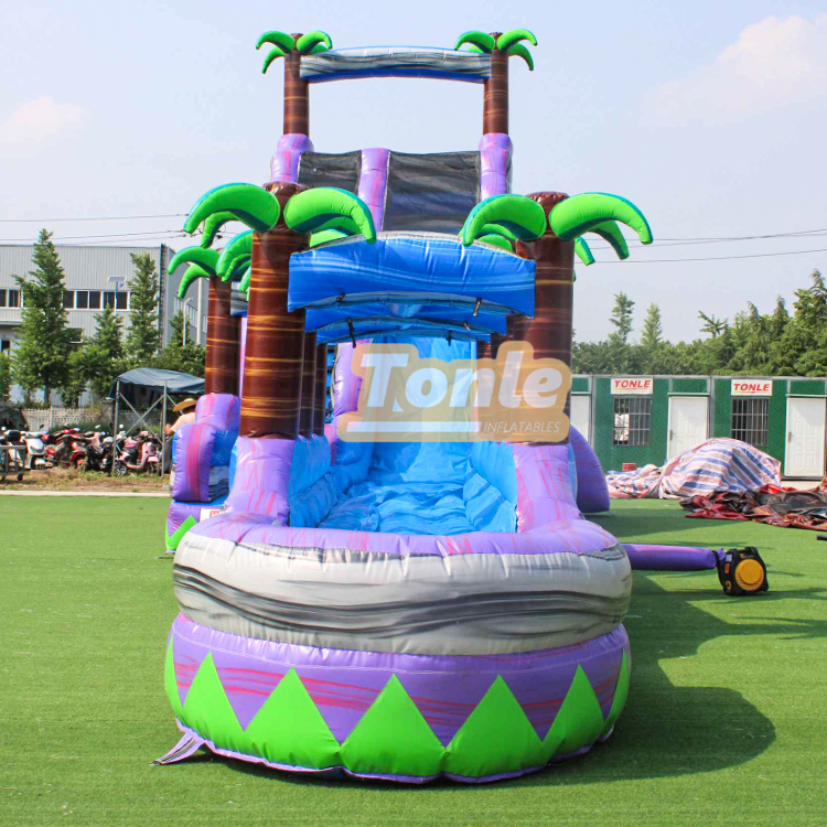 24FT Tropical Tree Inflatable Water Slide