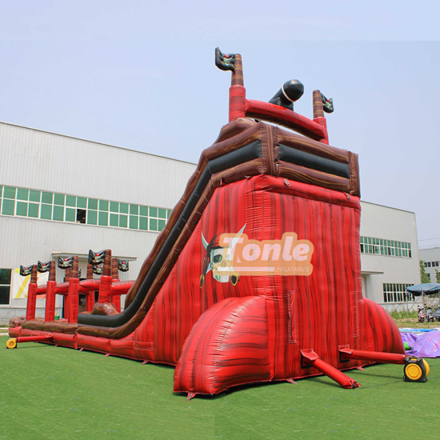 24FT Tropical Tree Inflatable Water Slide
