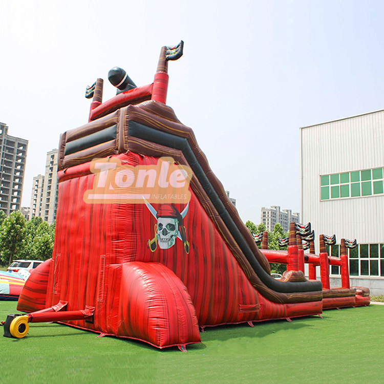 24FT Tropical Tree Inflatable Water Slide