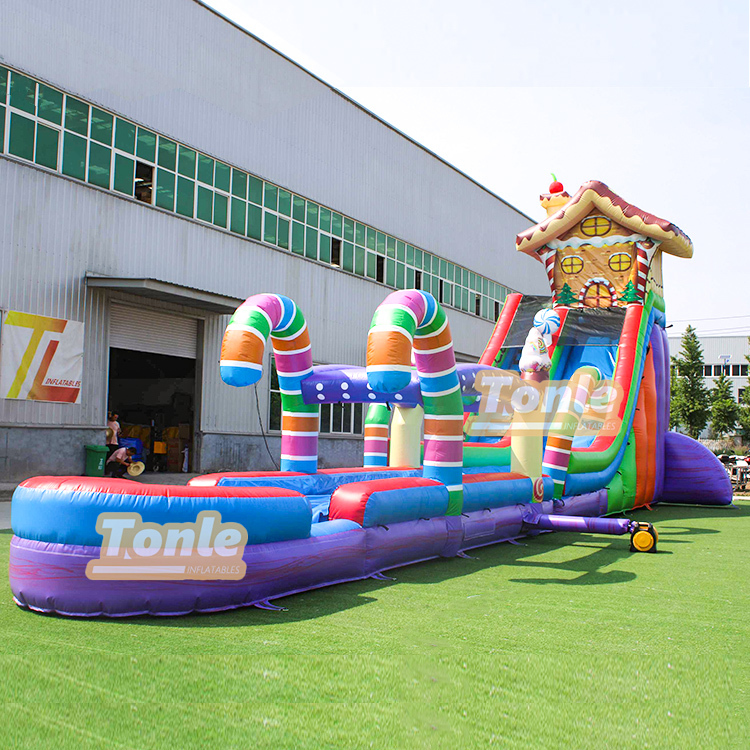 24FT Suger Splash inflatable Water Slide