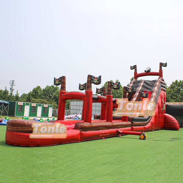 24FT Tropical Tree Inflatable Water Slide