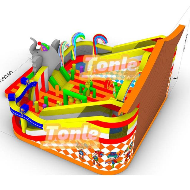 Circus bouncy castle inflatable small playground