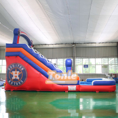 Astros theme commercial inflatable water slide