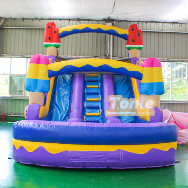 Ice Cream Inflatable Water Slide