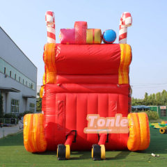 Christmas sleigh inflatable slide