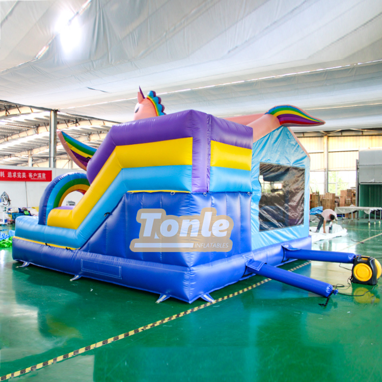 Unicorn Inflatable Jumping Castle Bounce House Water Slide Combo