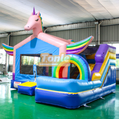 Unicorn Inflatable Jumping Castle Bounce House Water Slide Combo