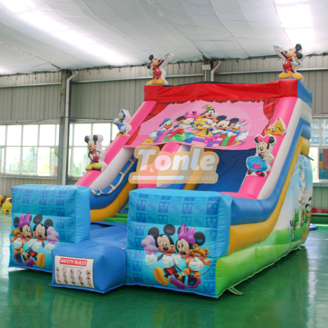 Commercial Disney Mickey Mouse Inflatable Slides For Sale