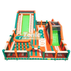 Large commercial inflatable fun city playground