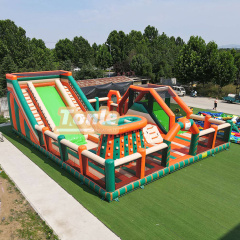 Large commercial inflatable fun city playground