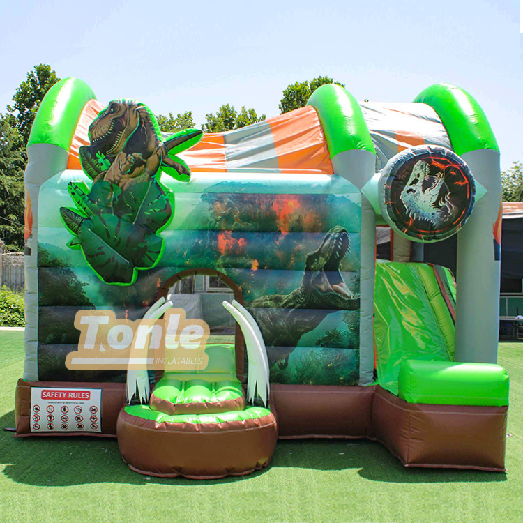 Jurassic Dinosaur inflatable Jumper dry Combo