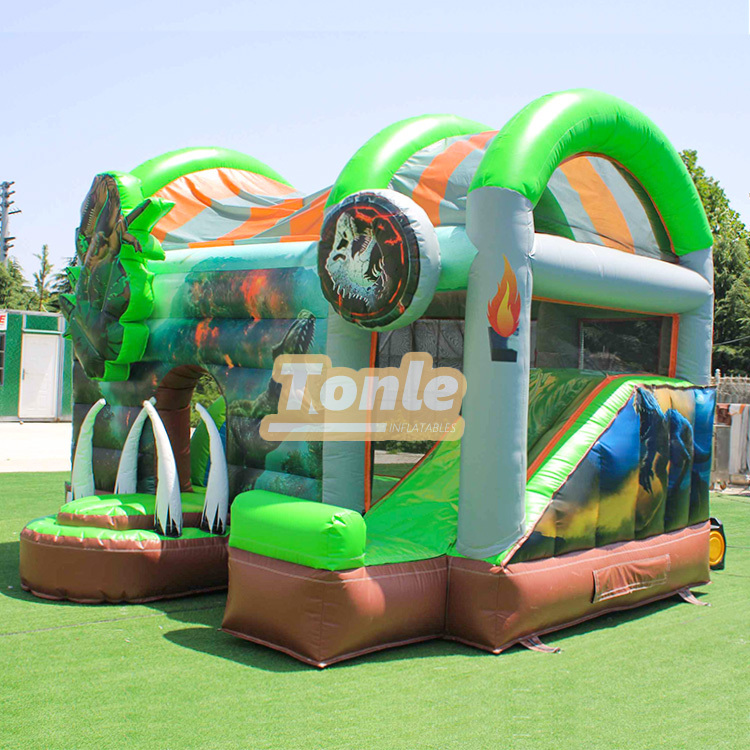 Jurassic Dinosaur inflatable Jumper dry Combo