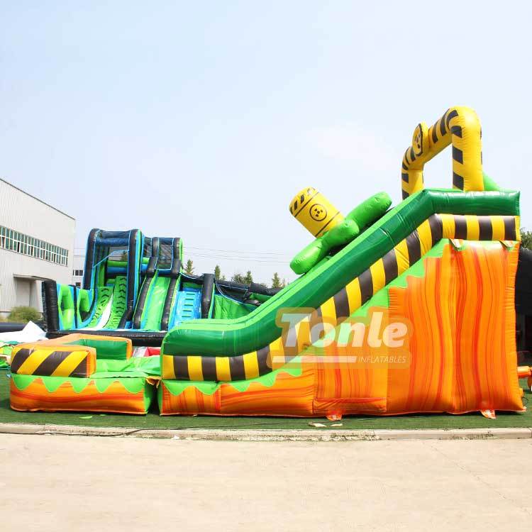 17ft Toxic rush inflatable Water Slide