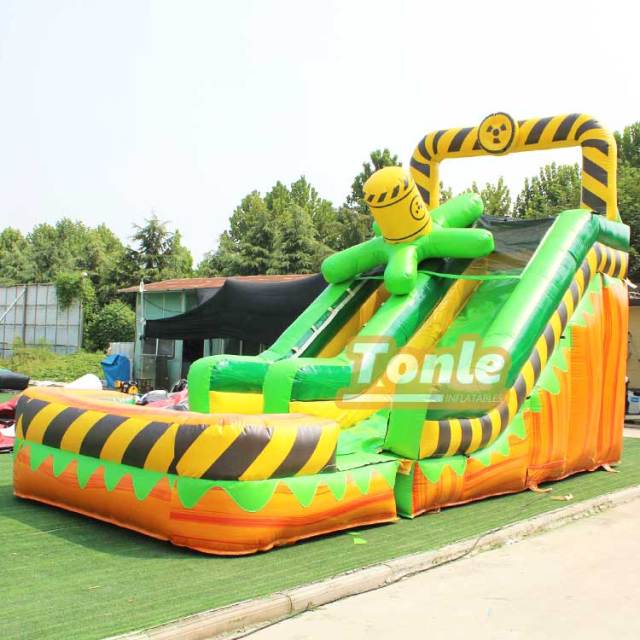 17ft Toxic rush inflatable Water Slide