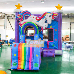 Unicorn inflatable jumper slide combo