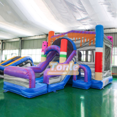 Ice Cream Popsicle Bounce House with Slide Wet/Dry