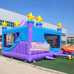 Unicorn inflatable jumper bounce house slide combo