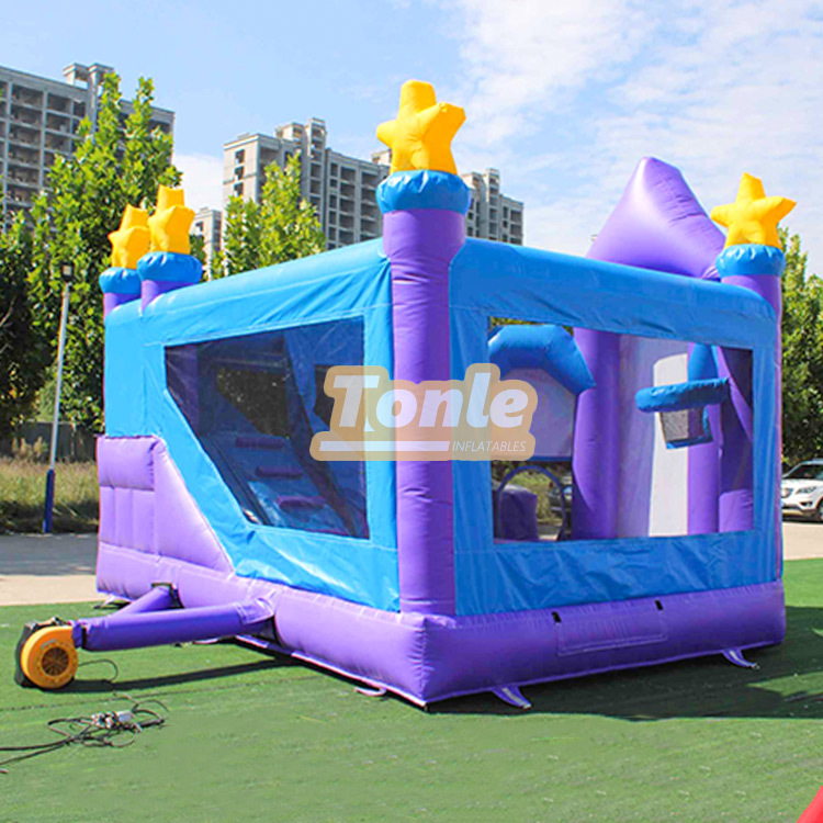 Unicorn inflatable jumper bounce house slide combo