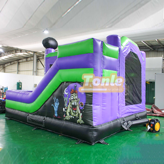 Halloween zombie inflatable jumper combo