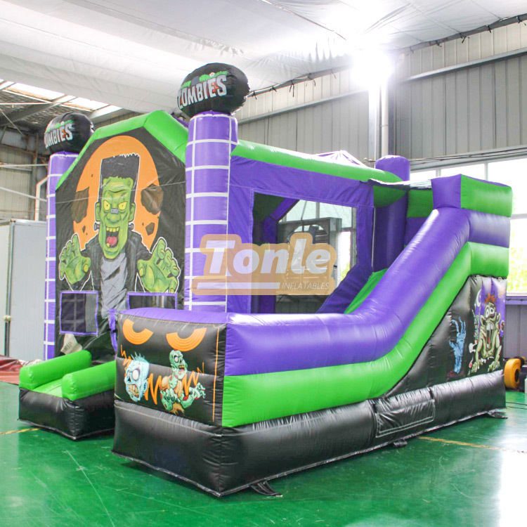 Halloween zombie inflatable jumper combo