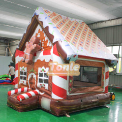 Christmas House Gingerbread Man Inflatable Bounce House Inflatable Jumper