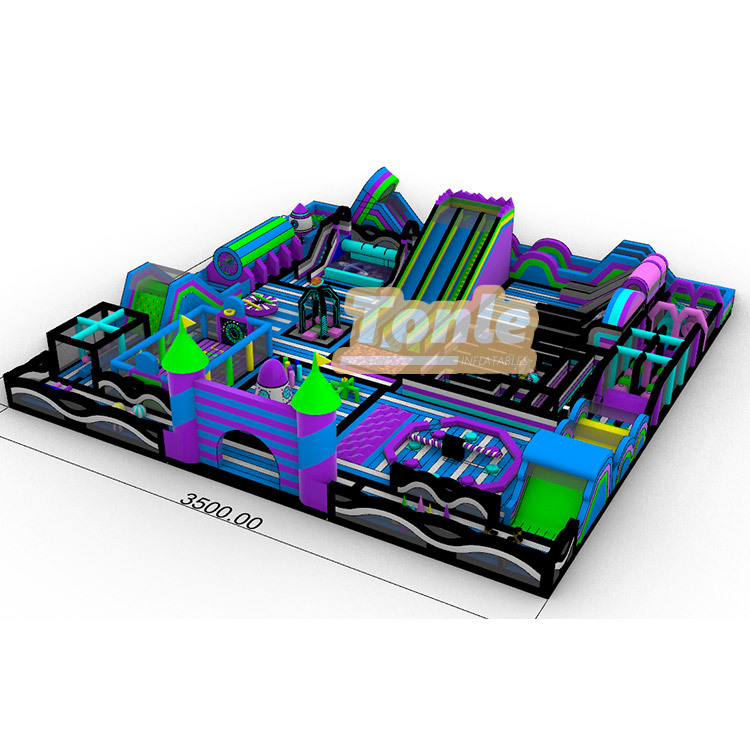 Commercial Outdoor Inflatable Theme Park Jumping Fun