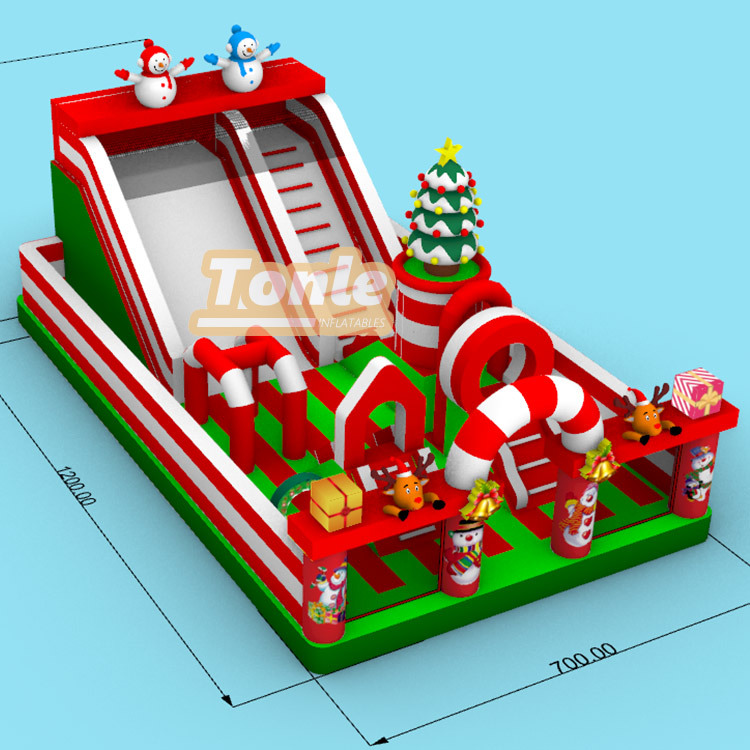 Christmas inflatable fun city kids playground