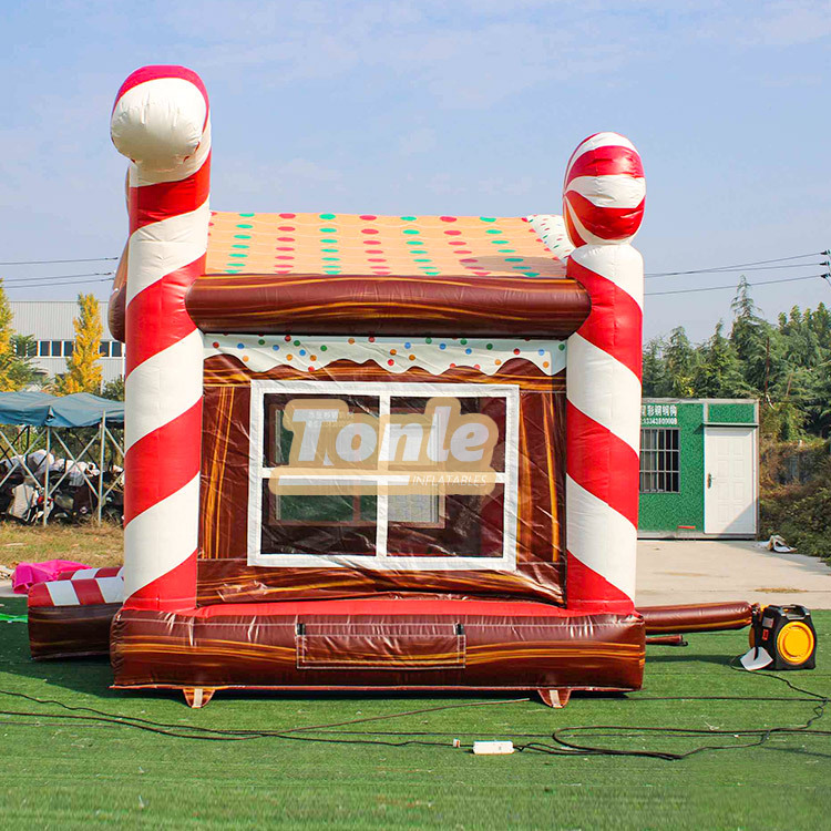 Christmas House Gingerbread Man bouncy castle Inflatable Jumper