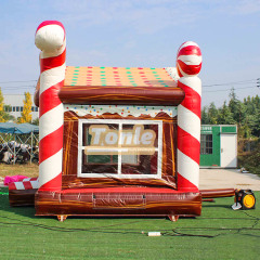 Christmas House Gingerbread Man bouncy castle Inflatable Jumper