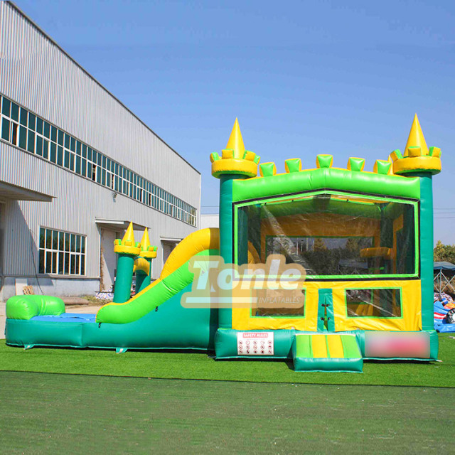 inflatable jumper with water slide