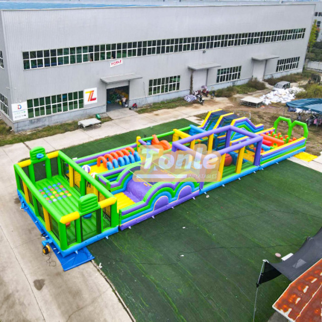 Customized Commercial Large Sprint inflatable Obstacle Course
